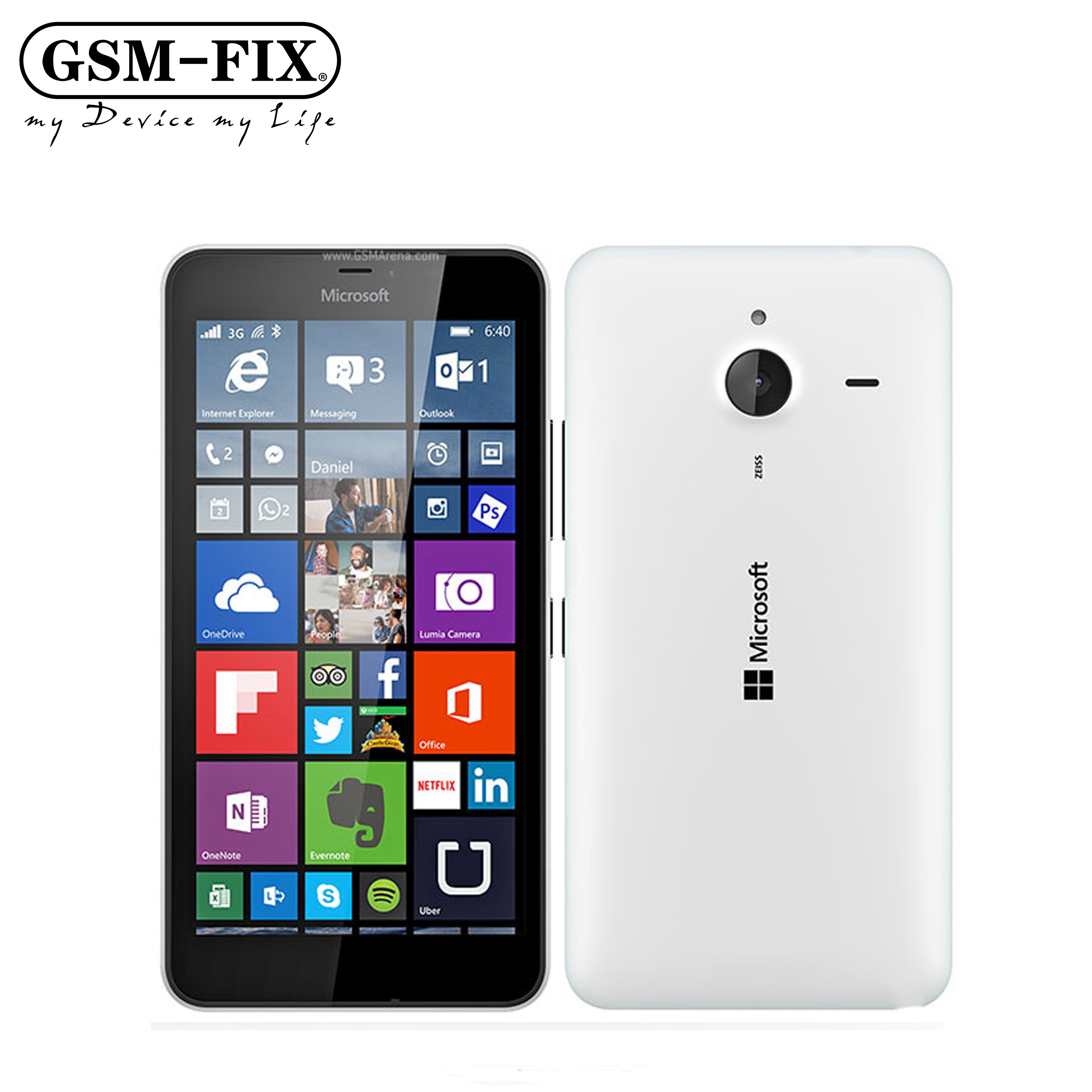 GSM-FIX For Nokia Lumia 640 XL Mobile Phones 5.7" 8MP Quad Core 8GB 1GB NFC 3G Unlocked Cell Phone